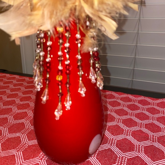 Feathers and Beading Wine bottle adornment - Picture 16 of 16